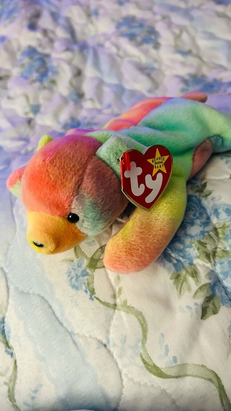 Ty Beanie Baby Sammy The Bear 1998 Multicolor Plush